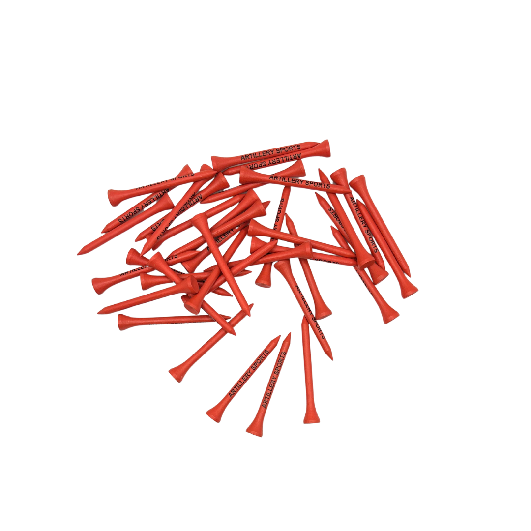Red Leg Bamboo Golf Tees - 100 Pack