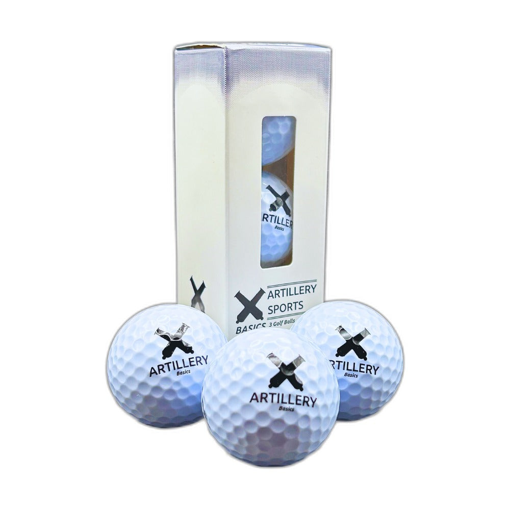 Artillery Basics - 2 Layer Golf Balls - 3 pack