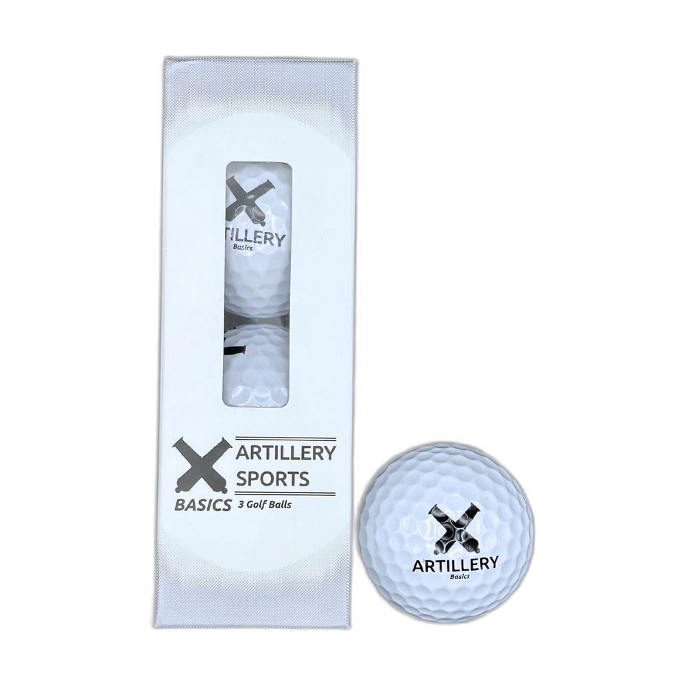 Artillery Basics - 2 Layer Golf Balls - 3 pack